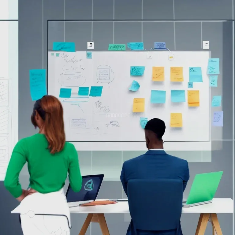 User testing a business management interface